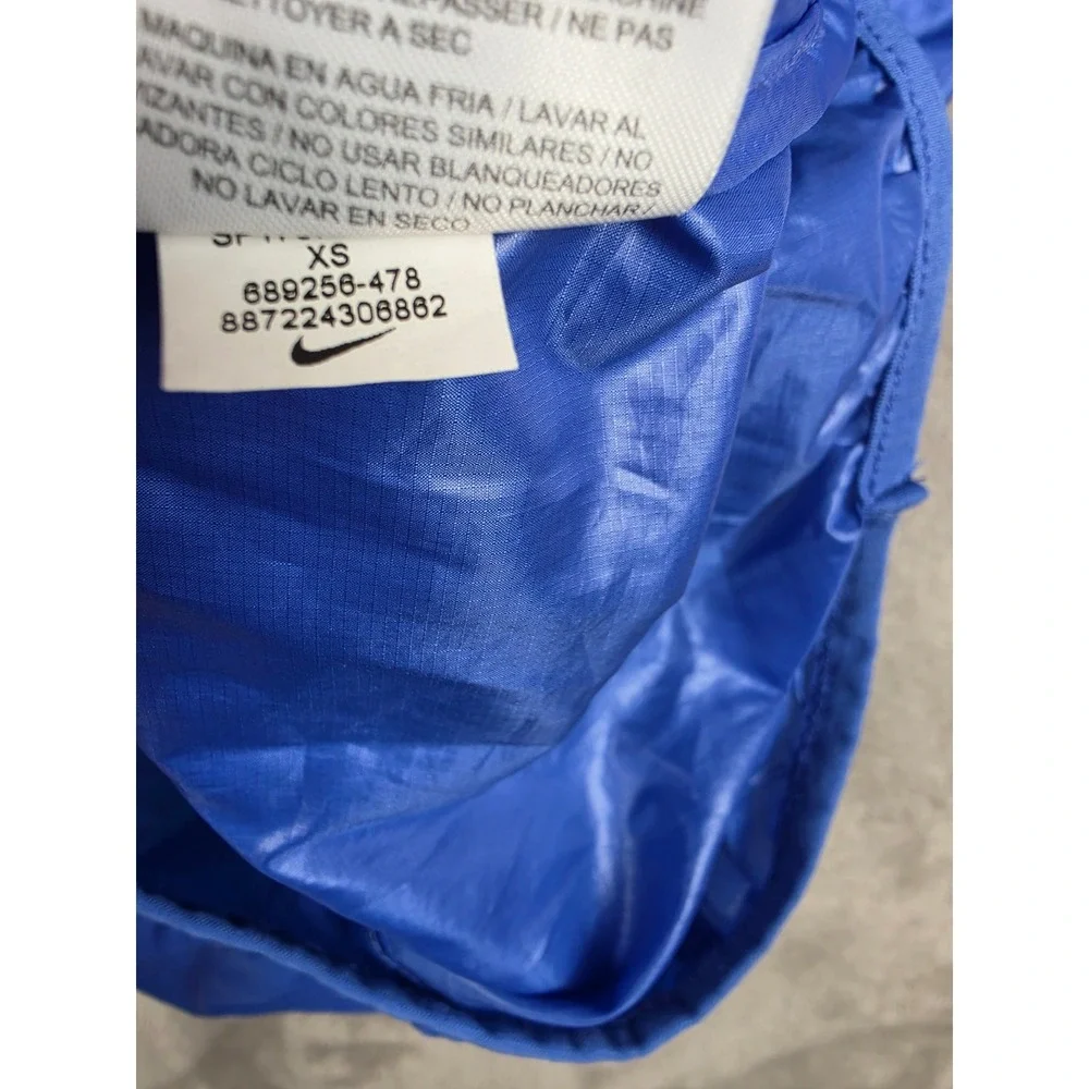 Nike Aeroloft Poly Fill Running Vest Womens XS Blue Full Zip Lightweight